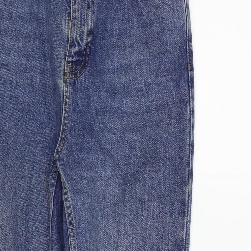 Topshop Womens Blue   Straight Jeans Size M L32 in
