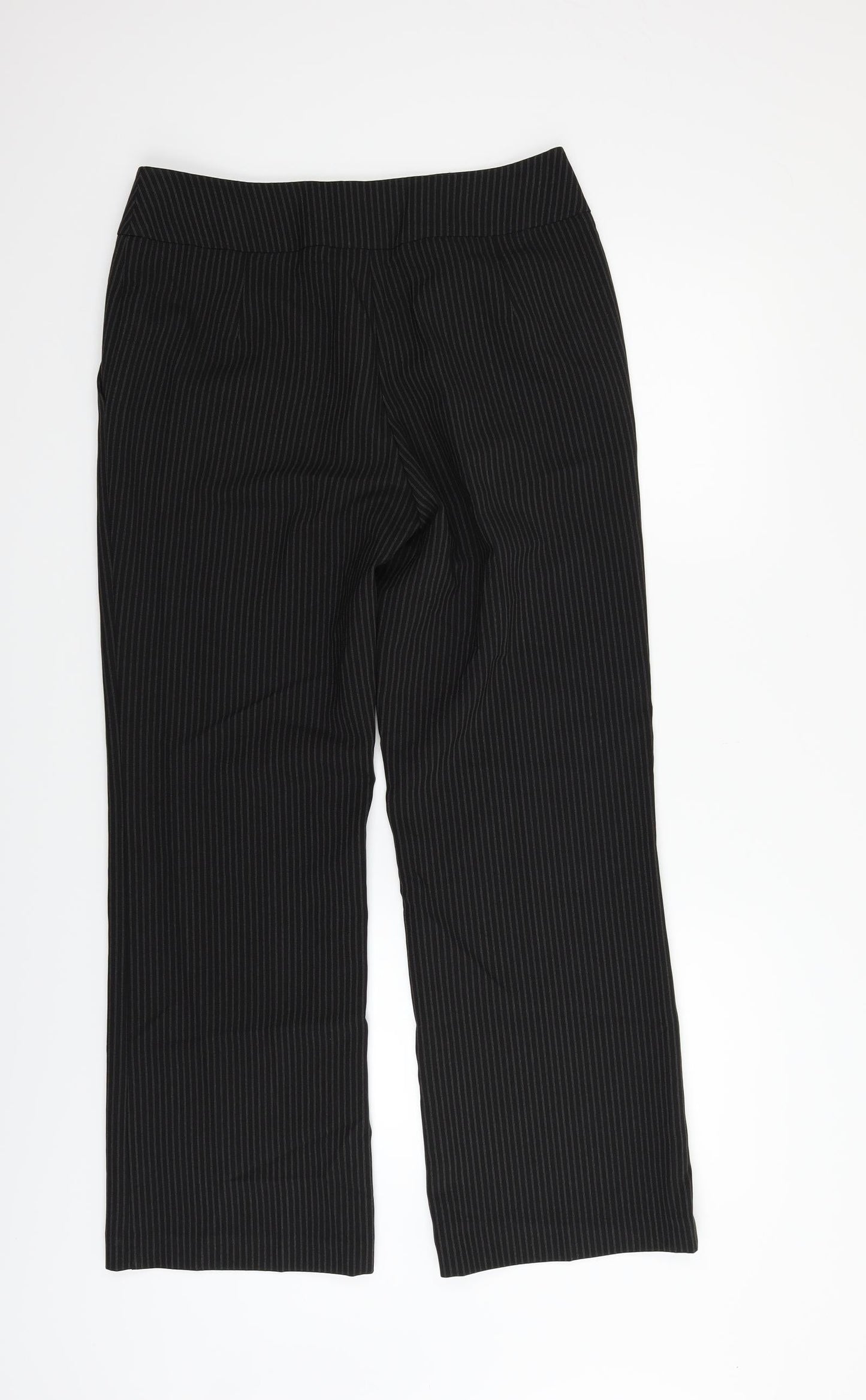 Womens UK Size 10 Papaya Regular Fit  Black Trousers