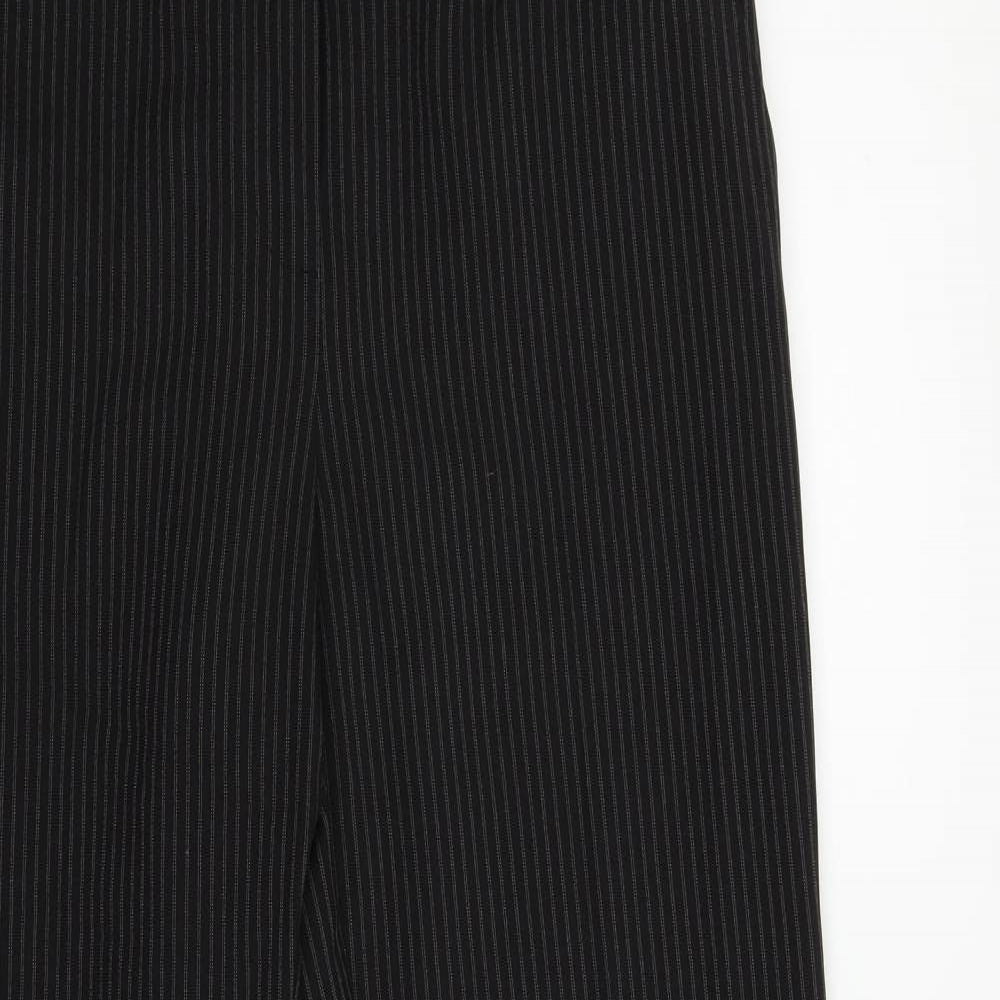Womens UK Size 10 Papaya Regular Fit  Black Trousers