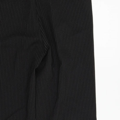 Womens UK Size 10 Papaya Regular Fit  Black Trousers