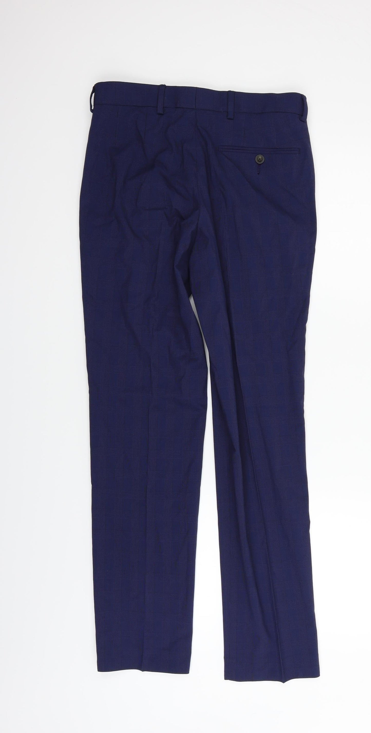 Womens UK Size 28 in Marks and Spencer Regular Fit  Blue Trousers