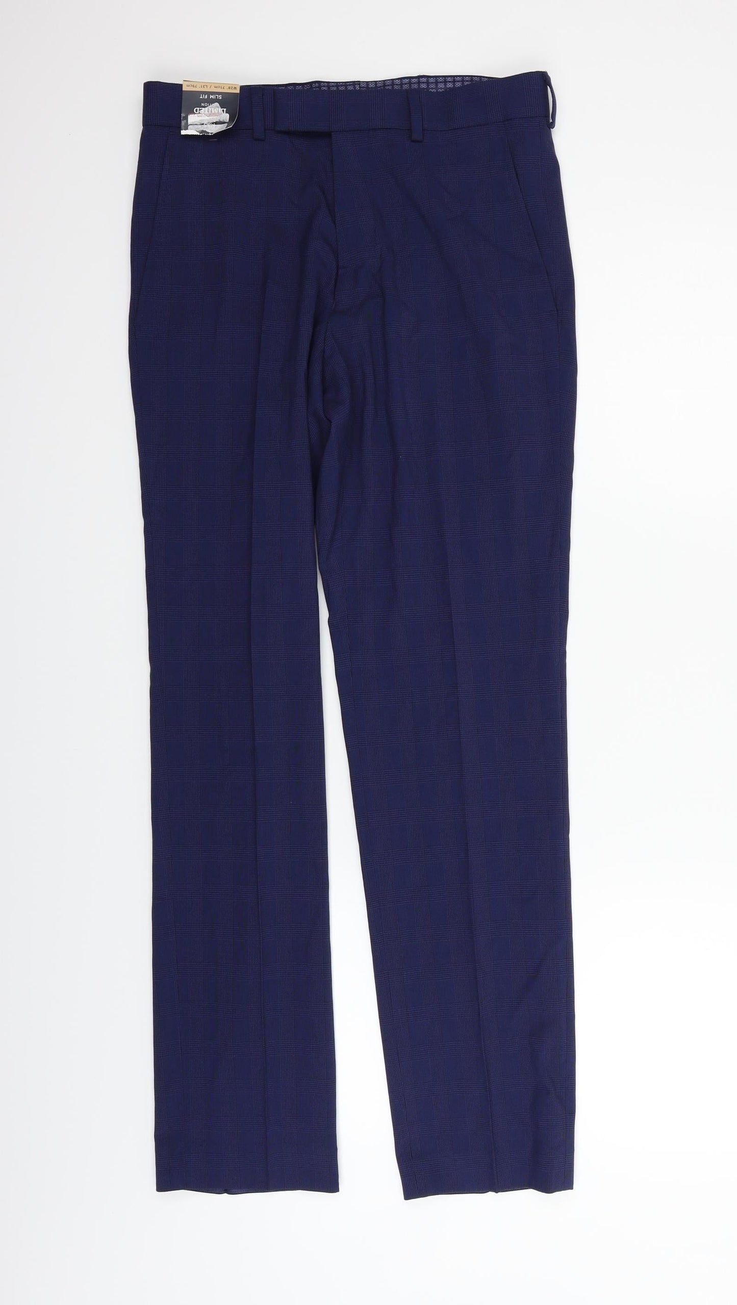 Womens UK Size 28 in Marks and Spencer Regular Fit  Blue Trousers