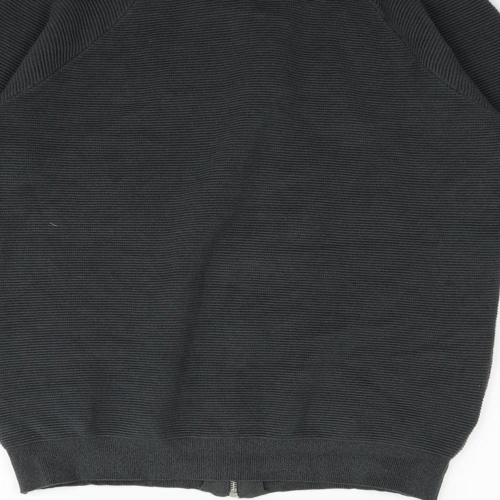 Topman Mens Grey   Full Zip Jumper Size S
