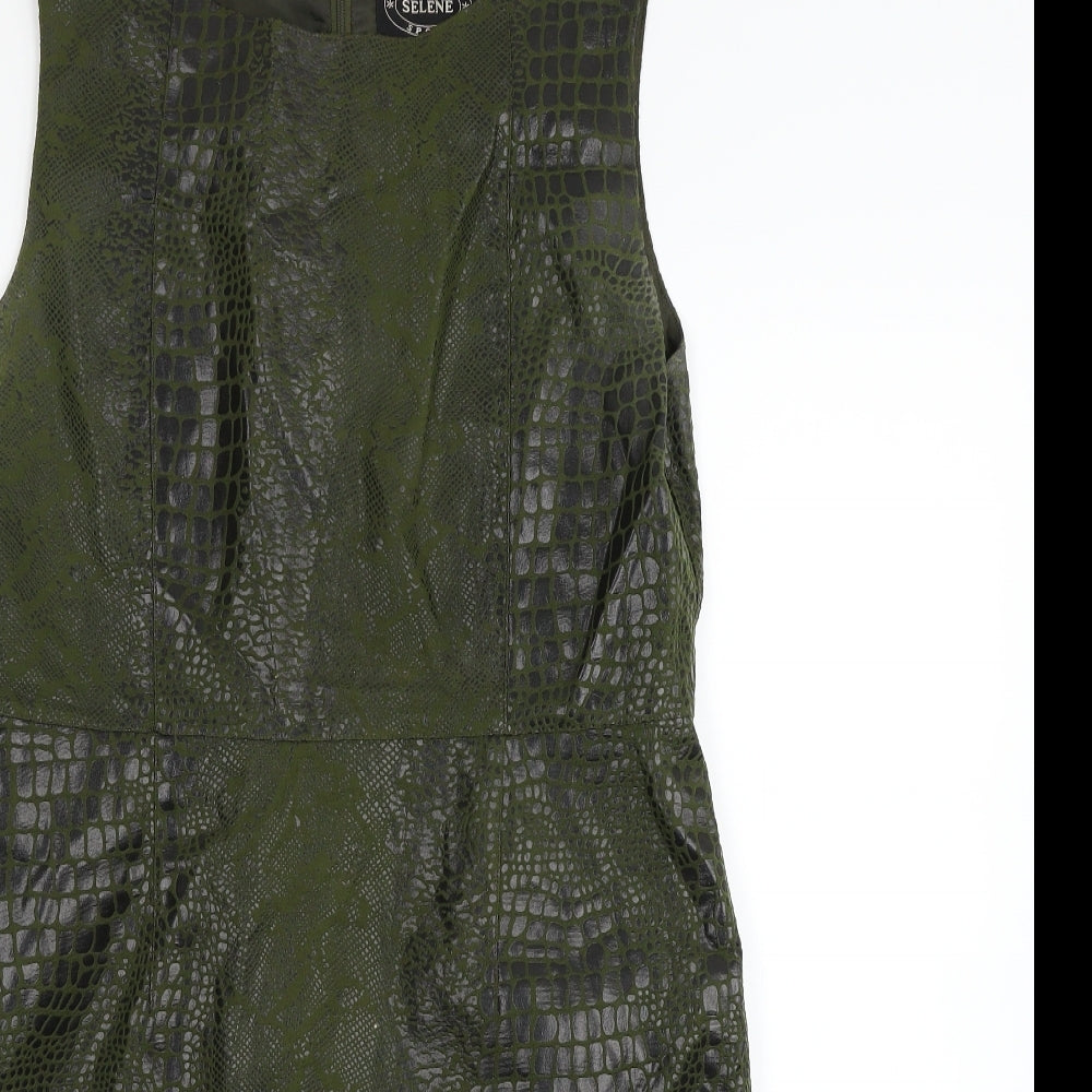 Selene Womens Green   Fit & Flare  Size L