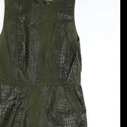 Selene Womens Green   Fit & Flare  Size L