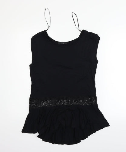 George Womens Black   Basic T-Shirt Size 10