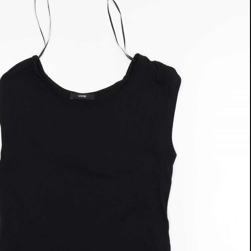 George Womens Black   Basic T-Shirt Size 10