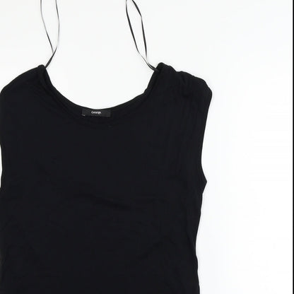 George Womens Black   Basic T-Shirt Size 10