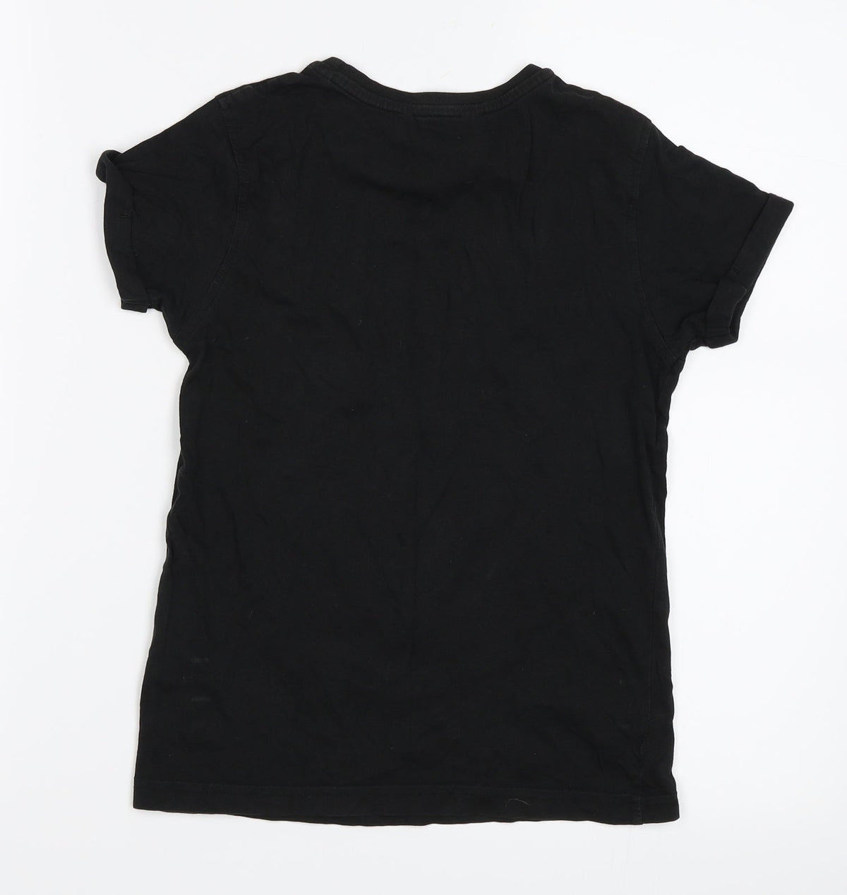 George Boys Black   Basic T-Shirt Size 8-9 Years