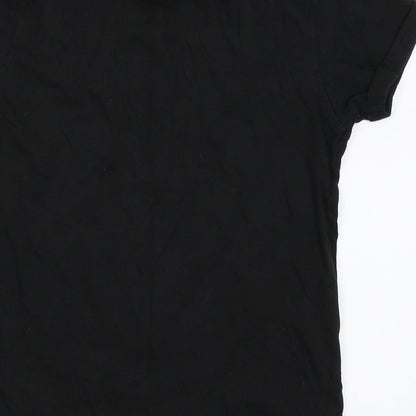 George Boys Black   Basic T-Shirt Size 8-9 Years