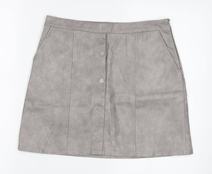 JCL Womens Grey   A-Line Skirt Size M