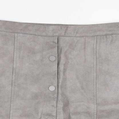 JCL Womens Grey   A-Line Skirt Size M
