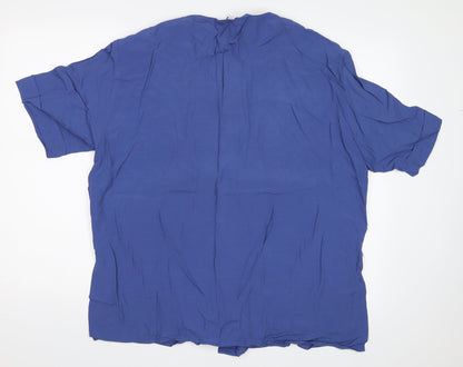 Womens UK Size 42 Gerry Weber Blue Basic Button-Up