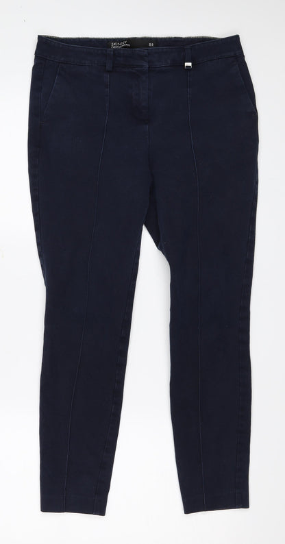 NEXT Womens Blue  Denim Skinny Jeans Size 8 L25 in