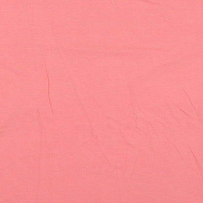 Womens UK Size 22 Marks and Spencer Pink Basic T-Shirt