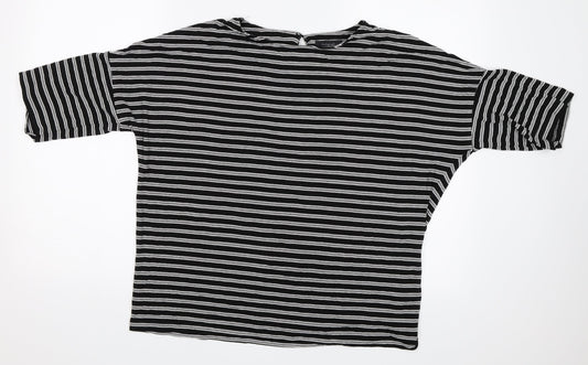Womens UK Size 14 Marks and Spencer Black Basic T-Shirt