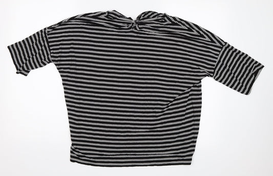 Womens UK Size 14 Marks and Spencer Black Basic T-Shirt