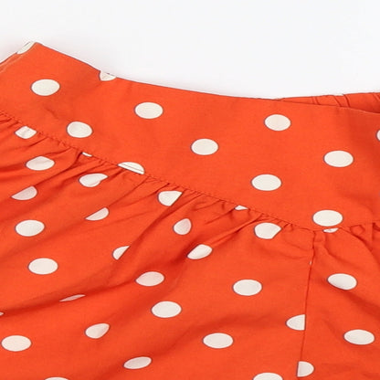 NEXT Girls Orange Polka Dot  Bermuda Shorts Size 6 Years