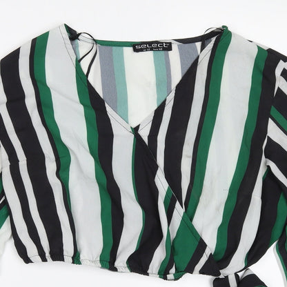 Womens UK Size 12 Select Green Basic Blouse