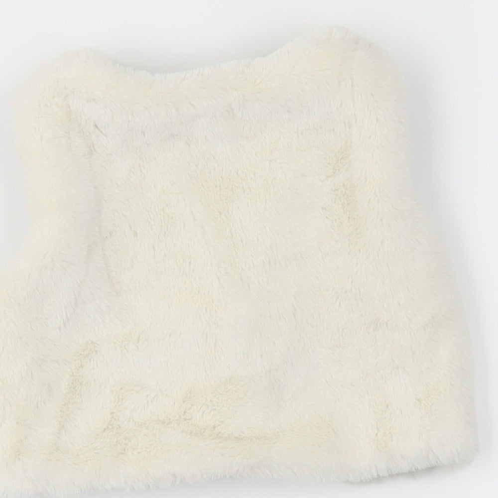TU Girls Ivory   Gilet Waistcoat Size 9-12 Months