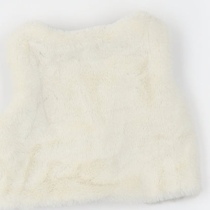 TU Girls Ivory   Gilet Waistcoat Size 9-12 Months