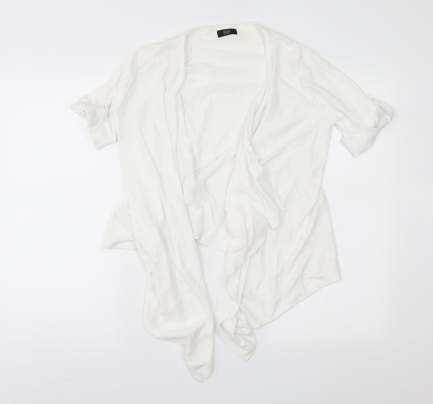 F&F Womens White   Cardigan Jumper Size 10