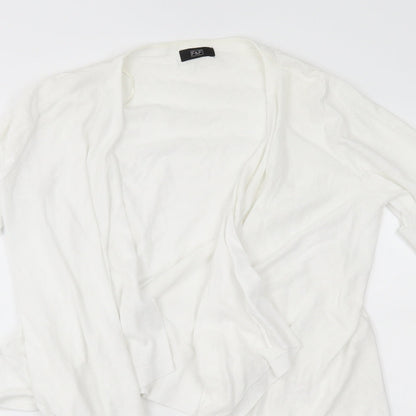 F&F Womens White   Cardigan Jumper Size 10