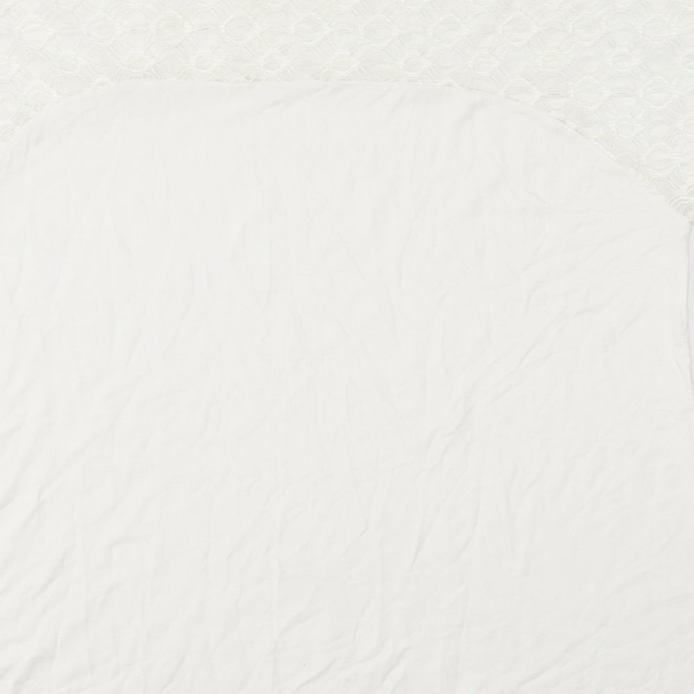 Womens UK Size 16 Saloos White Basic Blouse