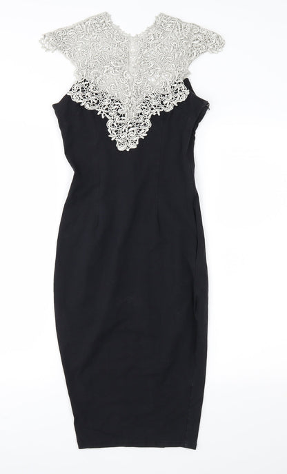 AX Paris Womens Black   Sheath  Size 8
