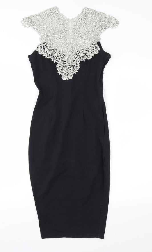 AX Paris Womens Black   Sheath  Size 8