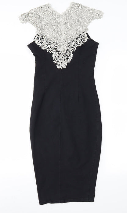 AX Paris Womens Black   Sheath  Size 8