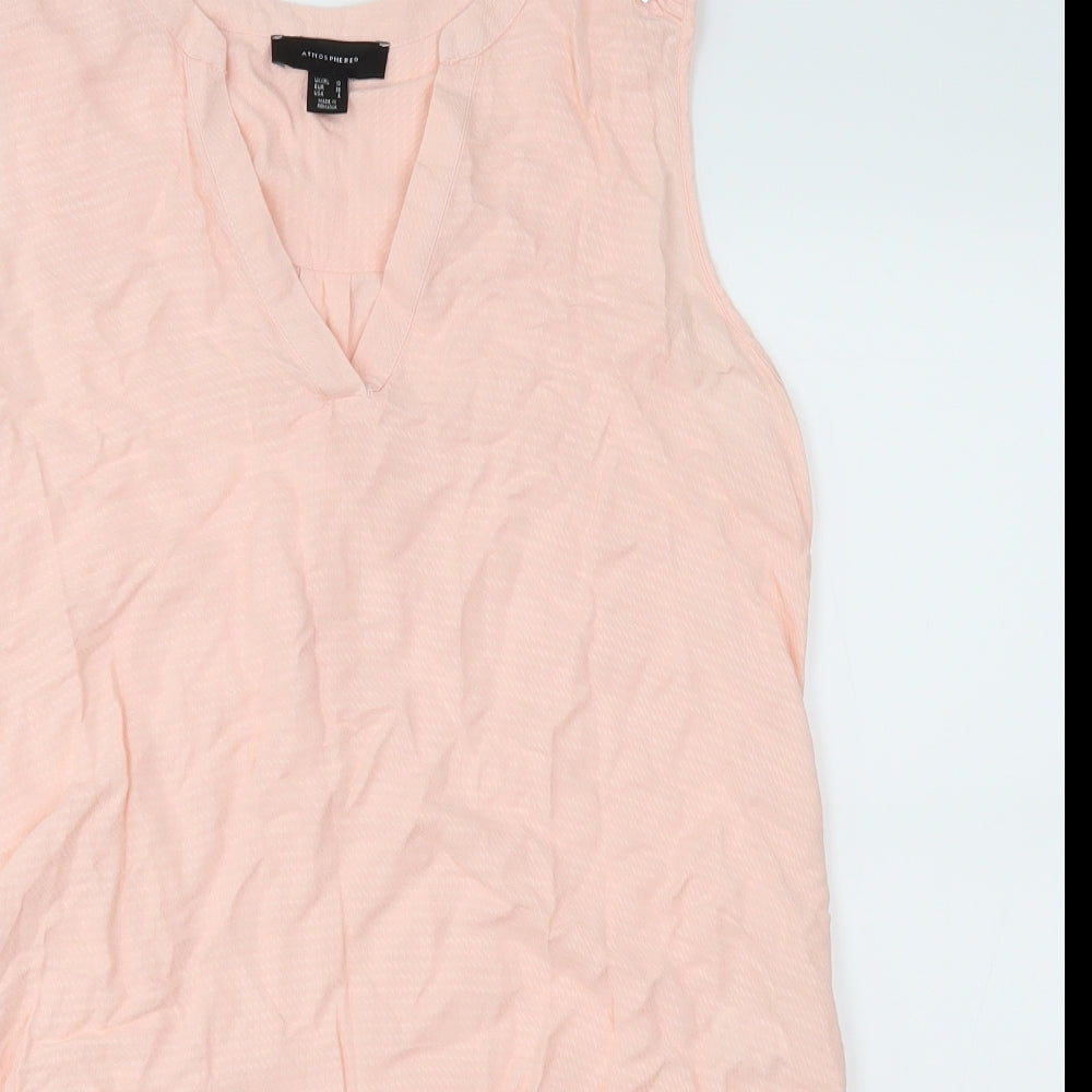 Womens UK Size 10 Atmosphere Pink Basic Blouse