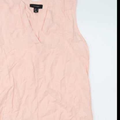 Womens UK Size 10 Atmosphere Pink Basic Blouse