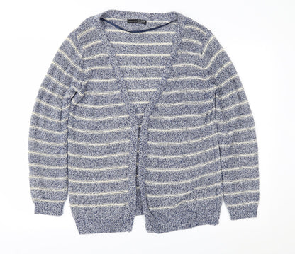Atmosphere Womens Blue Striped  Cardigan Jumper Size 10