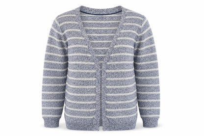 Atmosphere Womens Blue Striped  Cardigan Jumper Size 10