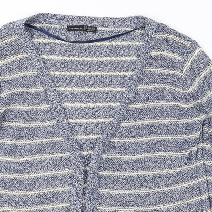 Atmosphere Womens Blue Striped  Cardigan Jumper Size 10