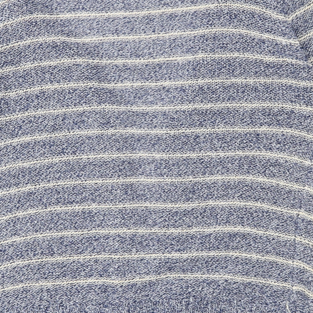 Atmosphere Womens Blue Striped  Cardigan Jumper Size 10