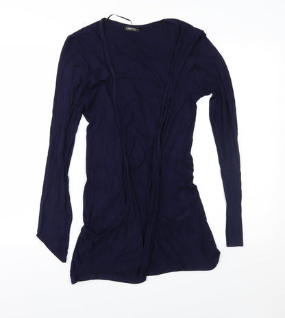 Decoy Womens Blue  Jersey Cardigan Jumper Size M