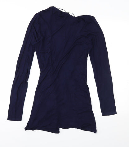 Decoy Womens Blue  Jersey Cardigan Jumper Size M