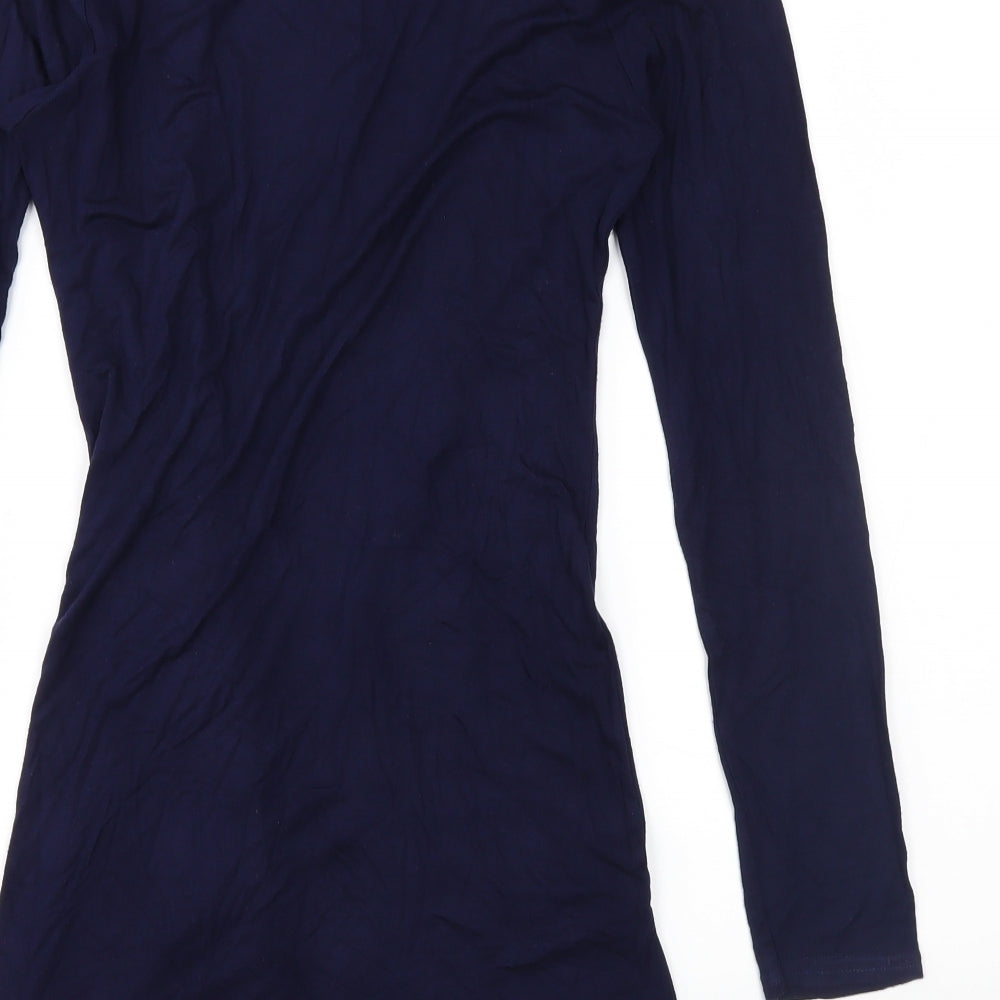 Decoy Womens Blue  Jersey Cardigan Jumper Size M