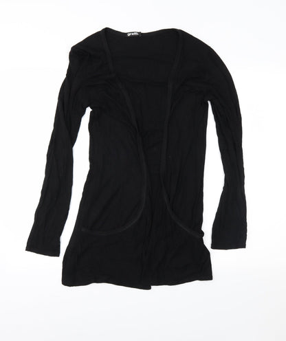 Graffic Womens Black  Jersey Cardigan Jumper Size M