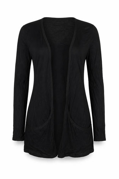 Graffic Womens Black  Jersey Cardigan Jumper Size M