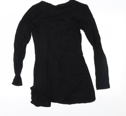 Graffic Womens Black  Jersey Cardigan Jumper Size M
