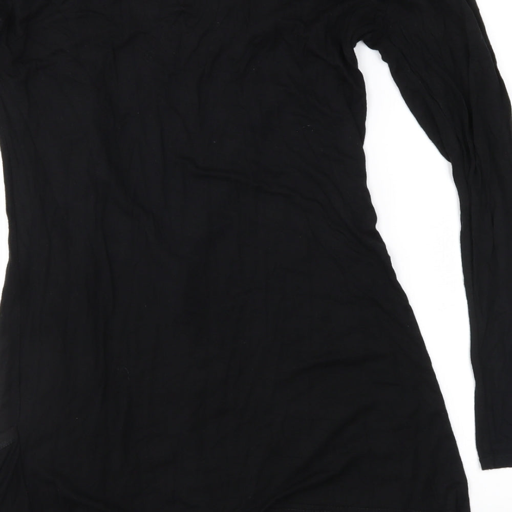 Graffic Womens Black  Jersey Cardigan Jumper Size M