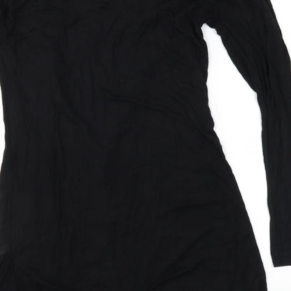 Graffic Womens Black  Jersey Cardigan Jumper Size M