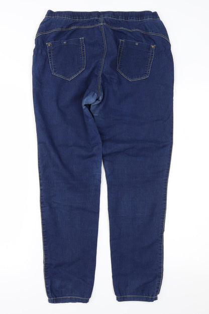 Denim & Co. Womens Blue  Denim Jegging Jeans Size 12 L27 in