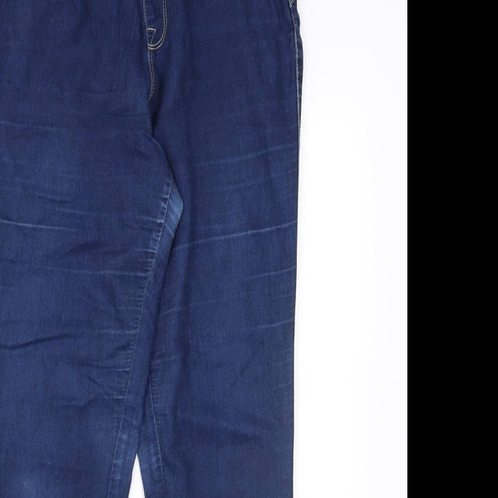 Denim & Co. Womens Blue  Denim Jegging Jeans Size 12 L27 in