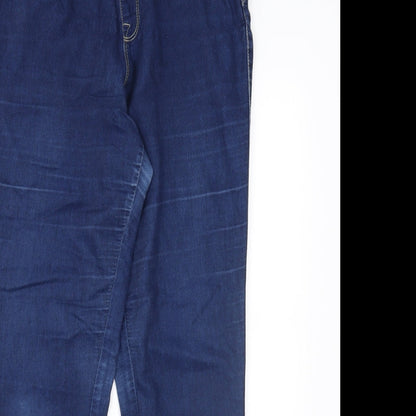 Denim & Co. Womens Blue  Denim Jegging Jeans Size 12 L27 in