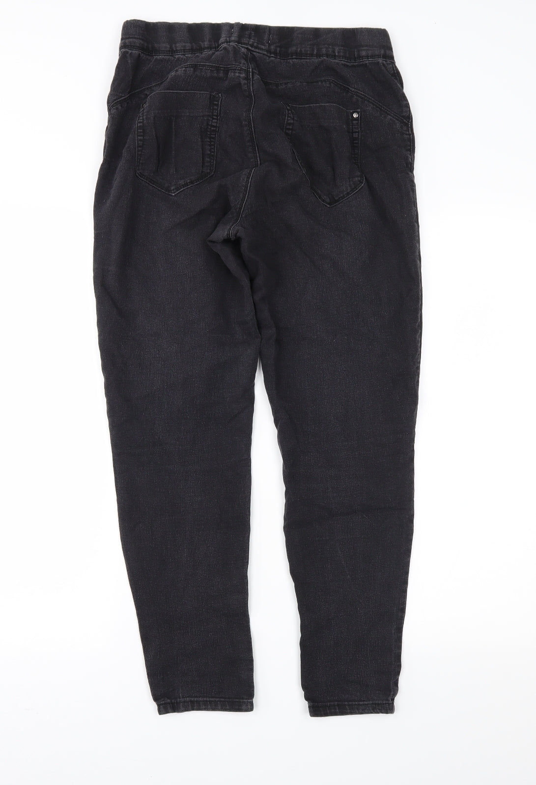 Denim & Co. Womens Black  Denim Jegging Jeans Size 12 L26 in