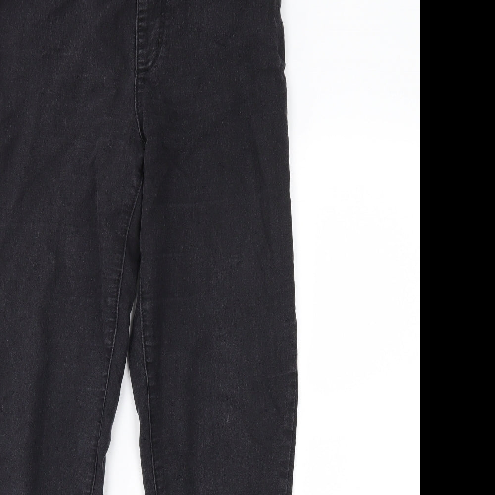 Denim & Co. Womens Black  Denim Jegging Jeans Size 12 L26 in